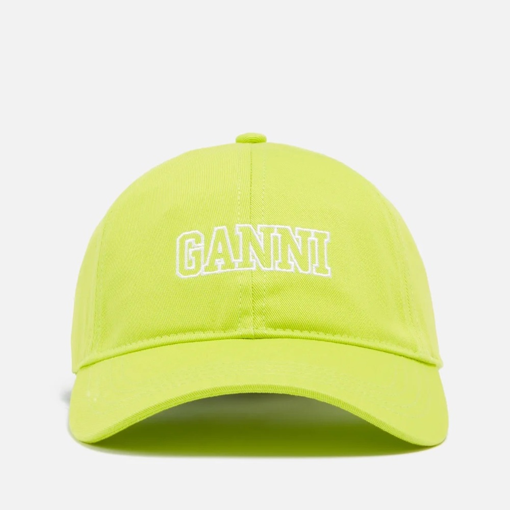 GANNI Neon Green Cap